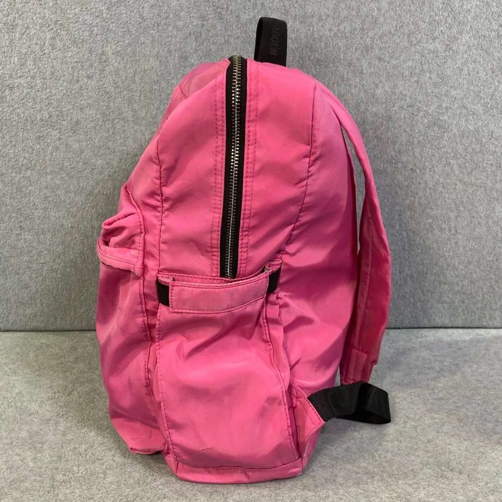 Steve Madden Backpack Women's Medium Pink Nylon Lightweight Logo Flaw Fair